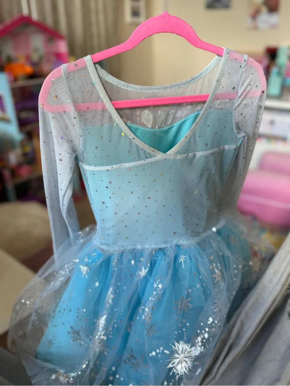 Weissman Blue Sparkle Snowflake Tutu Dress